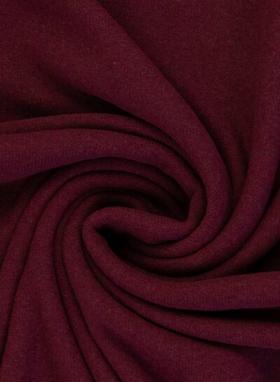 Swafing bordeaux - zachte, vormvaste gebreide stof