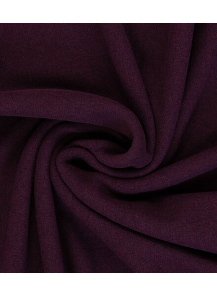 Swafing aubergine - zachte, vormvaste gebreide stof