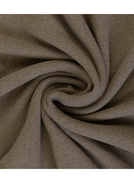 Swafing taupe - zachte, vormvaste gebreide stof