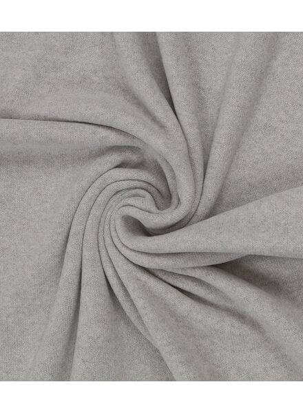 Swafing light gray - soft, dimensionally stable knitted fabric