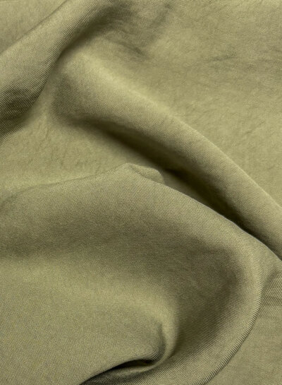 dusty green - woven viscose twill - beautiful drape