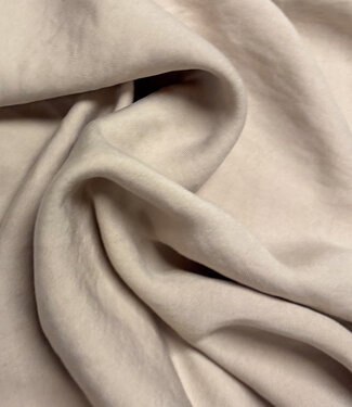 licht beige - geweven viscose twill - mooie drape