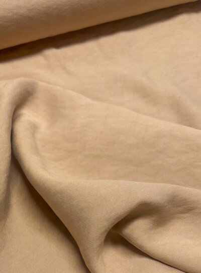 pinkish beige - woven viscose twill - beautiful drape