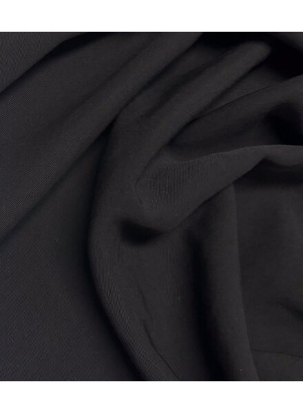 black - woven viscose twill - beautiful drape