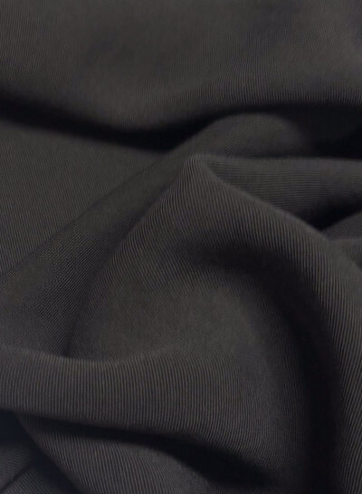 zwart - geweven viscose twill - mooie drape