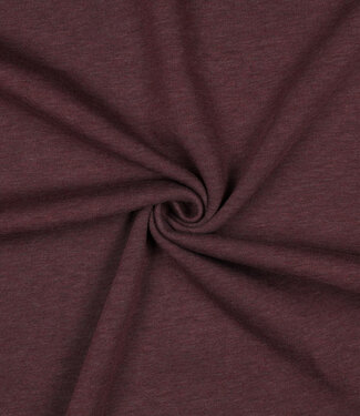 aubergine mottled - thick jogging, softly roughened on the inside V