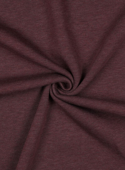 aubergine mottled - thick jogging, softly roughened on the inside V