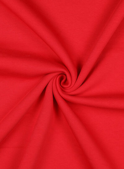 red - thick jogging, softly roughened on the inside V