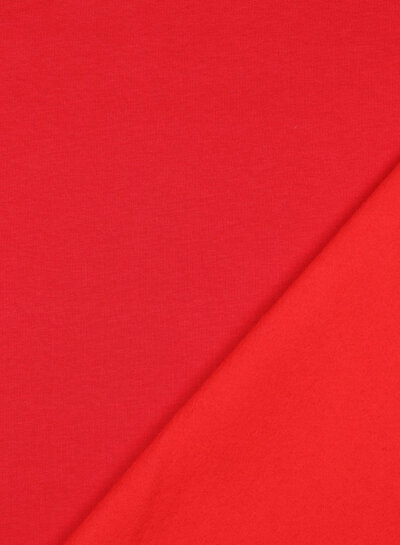 rood - dikke jogging, zacht opgeruwd aan de binnenkant V