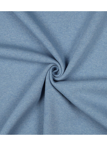 lichtblauw gemeleerd - dikke jogging, zacht opgeruwd aan de binnenkant V