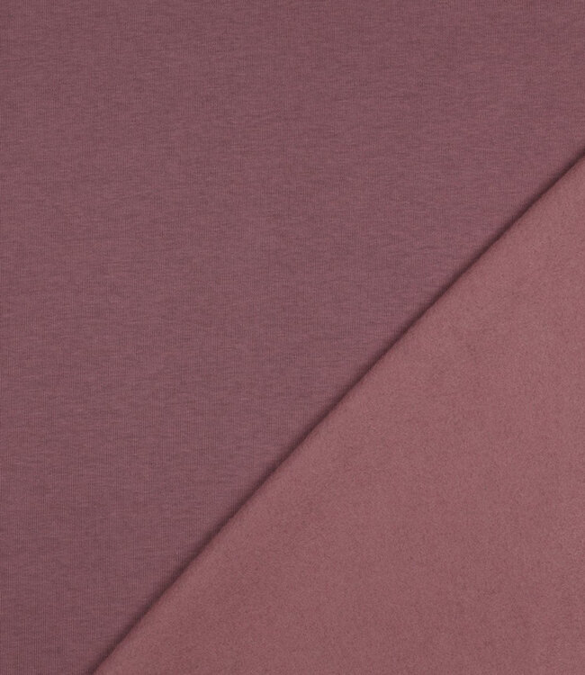 oud mauve - dikke jogging, zacht opgeruwd aan de binnenkant V
