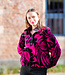 Atelier Jupe wollen Teddy bloemenstof zwart en fuchsia