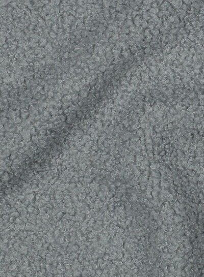 vergrijsd blauw - teddy boucle double face met fleece
