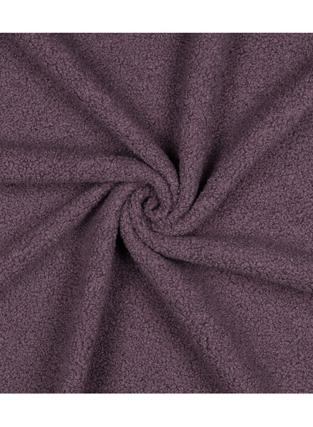 mauve - teddy boucle double face met fleece