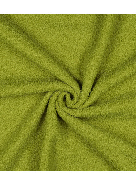 old lime - teddy boucle double face with fleece