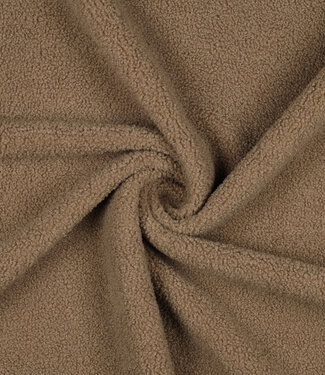 sand - teddy boucle with fleece lining