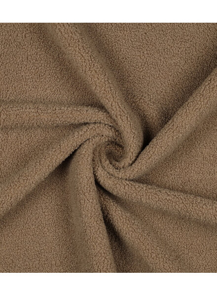 sand - teddy boucle with fleece lining