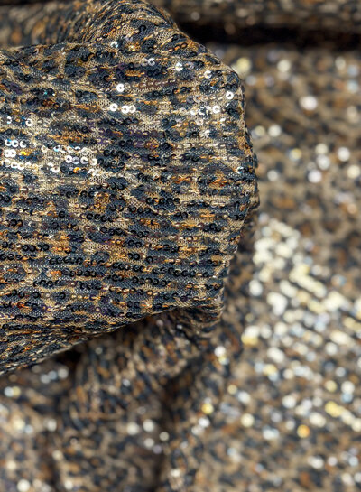 pailletten original leopard mesh - prachtige kwaliteit