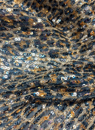 pailletten original leopard mesh - prachtige kwaliteit