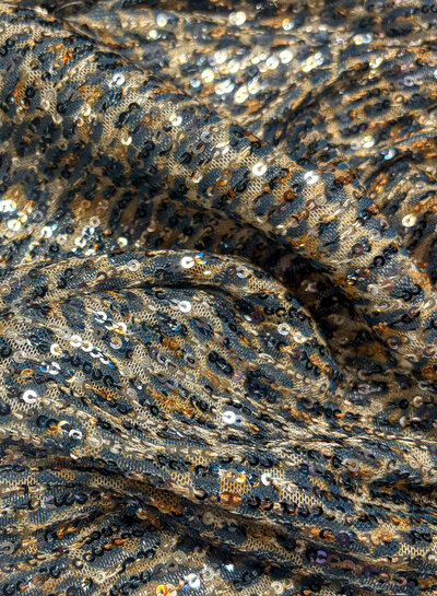 sequins original leopard mesh - beautiful quality