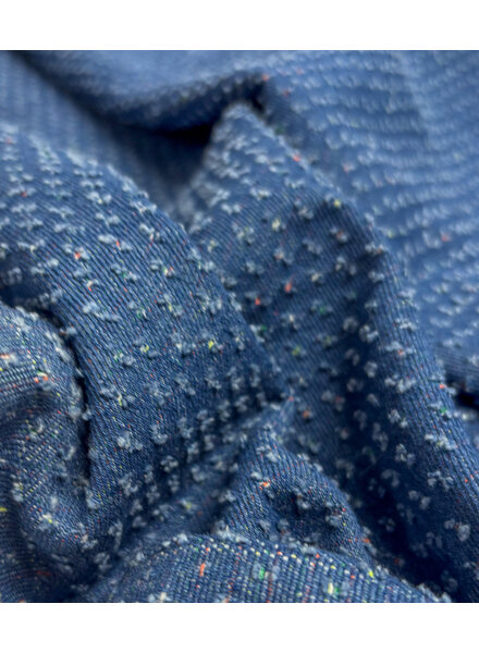 dark blue denim - denim jacquard - heavy weight - 11OZ