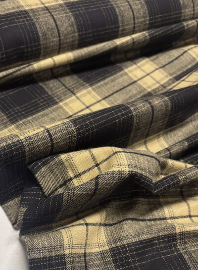 Swafing Yukon black/taupe check - flannel