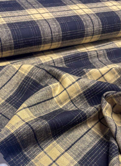 Swafing Yukon black/taupe check - flannel