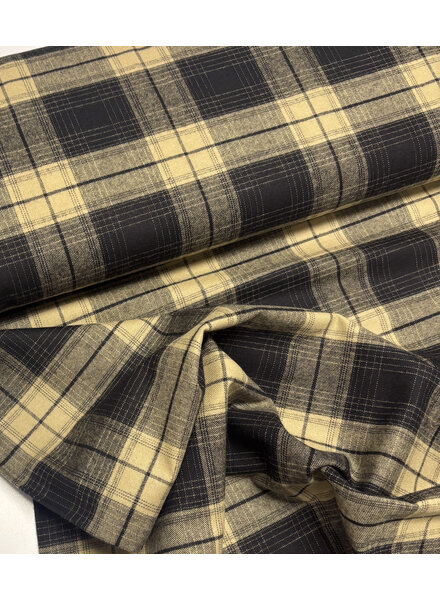 Swafing Yukon zwart/taupe ruiten - flanel