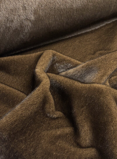 bruin - Faux Fur - prachtige vaste kwaliteit