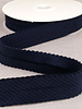 rib velor bias 30 mm - navy blue per meter