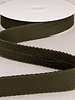 rib velor bias 30 mm - khaki per meter