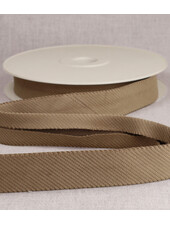 rib velours biais 25mm - camel per meter