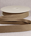 rib velours biais 25mm - camel per meter