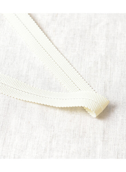 beige - pre-folded tresse bias 2 cm - per meter decorative tress per meter