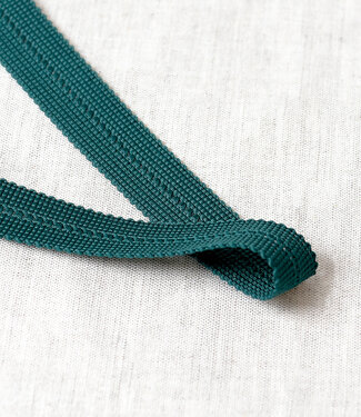 bottle green - pre-folded bias braid 2 cm - per meter - decorative braid per meter
