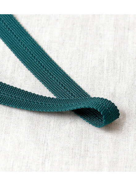 bottle green - pre-folded bias braid 2 cm - per meter - decorative braid per meter