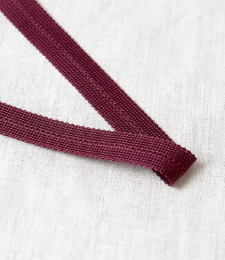 Bordeaux - pre-folded tresse bias 2 cm - per meter - decorative tress per meter