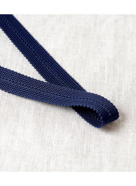 navy blue - pre-folded bias braid 2 cm - per meter decorative braid per meter