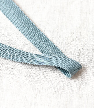 blue-gray - pre-folded bias braid 2 cm - per meter decorative braid per meter