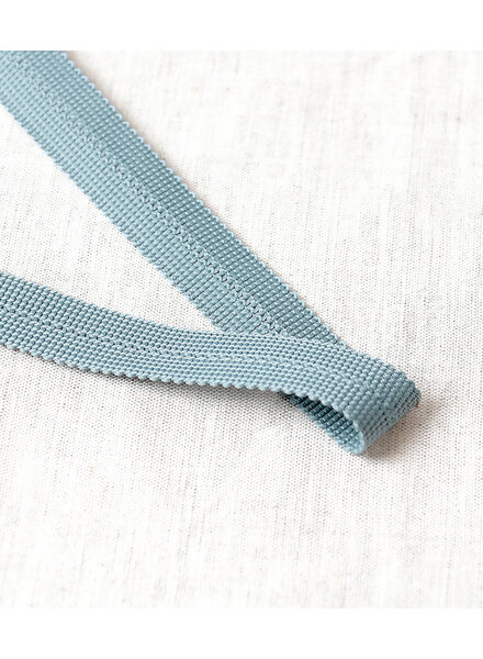blue-gray - pre-folded bias braid 2 cm - per meter decorative braid per meter