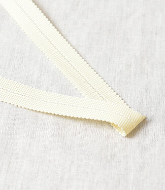 ecru - pre-folded tresse bias 2 cm - per meter decorative tress per meter
