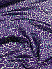leopard print purple - French terry
