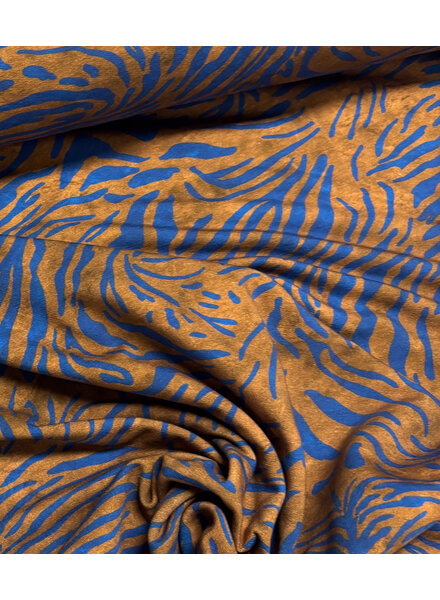 abstract print brown - french terry
