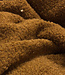 wol bouclé fleece - cognac prachtige wol kwaliteit