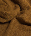 wol bouclé fleece - cognac prachtige wol kwaliteit