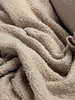 wol bouclé fleece - rozig beige prachtige wol kwaliteit