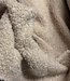 wol bouclé fleece - rozig beige prachtige wol kwaliteit