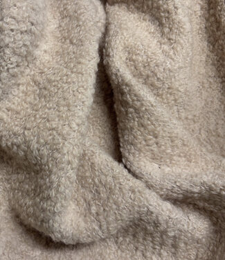 wool bouclé fleece - pink beige beautiful wool quality