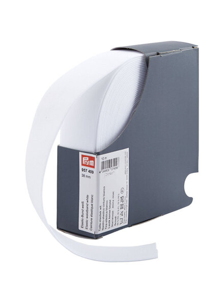 Prym White PRYM waist elastic