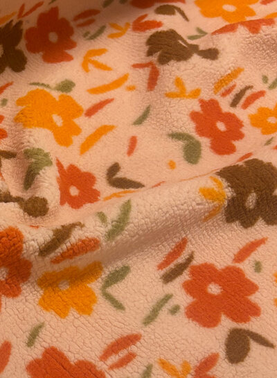 pink autumn vibes - super soft heavy teddy knit